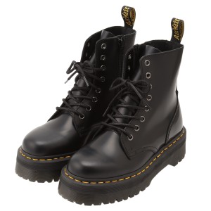 【即納】ドクターマーチン Dr. Martens レディース ブーツ シューズ・靴 Jadon 8 Eye Boots BLACK サイドジップ コンバットブーツ 8ホー