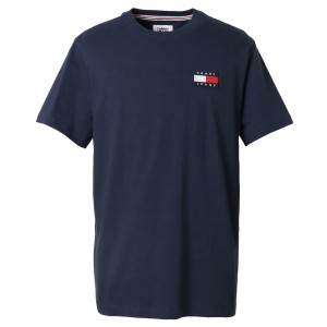 【即納】トミー ヒルフィガー Tommy Hilfiger メンズ Tシャツ トップス TJ ALBIE BADGE TEE 78F0203 002 BLACK IRIS フラッグロゴ クルー