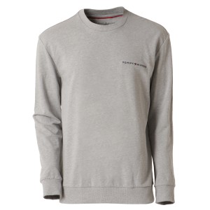 【即納】トミー ヒルフィガー Tommy Hilfiger メンズ 長袖Tシャツ トップス COOL COMFORT CREW NECK GRAY HEATHER ロンT ロングT ロゴ プ
