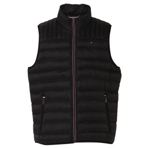 【即納】トミー ヒルフィガー Tommy Hilfiger メンズ ベスト・ジレ トップス QUILTED PUFFER VEST 159AN478 BLACK - BLK ダウンベスト 中