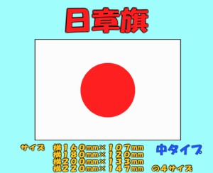 【日章旗】日本国の国旗ステッカー　中タイプ　カッティングステッカー　ステッカー　デカール　国旗ステッカー　日の丸ステッカー　太陽