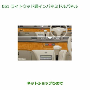 純正部品ダイハツ アトレーワゴンライトウッド調インパネミドルパネル純正品番 08170-K5002