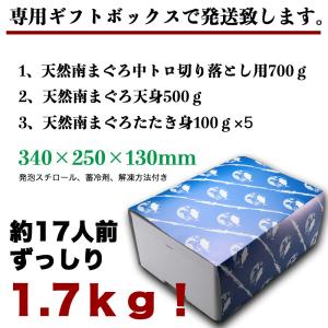 お歳暮 ギフト マグロ まぐろ 鮪 刺身 天然南まぐろ3品福袋 送料無料 