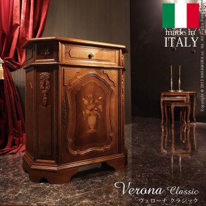 イタリア製の高級家具を手の届く価格で ヴェローナ サイドボード 幅80cm 送料無料 アンティーク イタリア家具 象嵌 激安 安い 姫系家具 