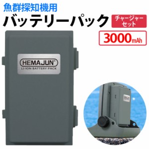 HEMAJUN(ヘマジュン) 魚群探知機用バッテリー 2個セット チャージャー HONDEX魚群探知機と互換性あり 魚探用 充電器 釣り道具