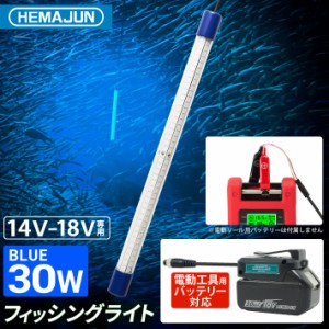 HEMAJUN(ヘマジュン)集魚灯 30w 14-18V バッテリー専用 3600ルーメン IP68防水 電動リールバッテリー 電動リールバッテリー対応 LED ブル