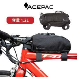ACEPAC トップチューブバッグ 自転車 ロードバイク フレームバーバッグ 0.8L 自転車バッグ バッグ 軽量 サイクリングバッグ エースパック