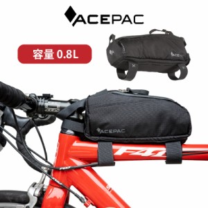 ACEPAC トップチューブバッグ 自転車 ロードバイク フレームバーバッグ 0.8L 自転車バッグ バッグ 軽量 サイクリングバッグ エースパック