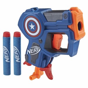 ナーフ 海外モデル オレンジトリガー マイクロショット マーベル キャプテンアメリカ Nerf MicroShots Marvel Captain America E3005 並