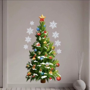 ウォールステッカー 壁紙 クリスマスツリー クリスマス 飾り  TREE  剥がせる 自宅　店　事務所　工場　