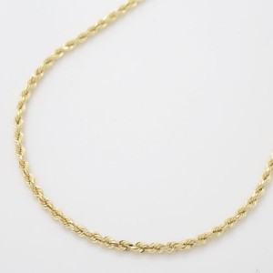 18金ネックレス K18 ゴールドジュエリー パイプロープチェーン 80cm ROPE CHAIN