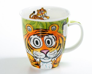 ダヌーン マグカップ NEVIS 大迫力のトラ GO WILD TIGER Dunoon Mug 正規販売代理店 マグ ギフト 結婚祝い プレゼント 贈り物 食器 新生