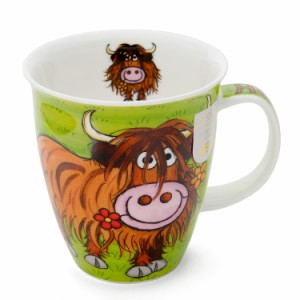 ダヌーン マグカップ NEVIS お茶目な牛 HIGHLAND GANG Heelan Coo Dunoon Mug 正規販売代理店 マグ ギフト 結婚祝い プレゼント 贈り物 