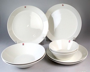 イッタラ ティーマ ホワイト 8点セット（プレート21cm/プレート26cm/ボウル15cm/ボウル21cm 各2点） 北欧雑貨 食器 皿 お皿 耐熱 お皿 新