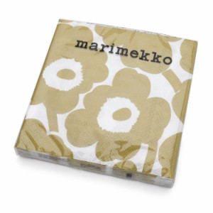 マリメッコ ペーパーナプキン ウニッコ ホワイトゴールド 33x33cm 20枚入り marimekko UNIKKO 北欧雑貨 北欧 キッチン 紙ナプキン おしゃ