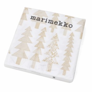 マリメッコ ペーパーナプキン クーシコッサ ゴールド/ホワイト 33x33cm 20枚入り marimekko KUUSIKOSSA 紙ナプキン 新生活応援