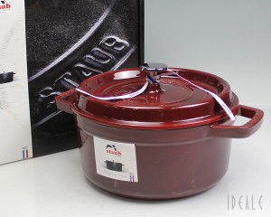 ストウブ staub ココット ラウンド(ロンド) 22cm グレナディンレッド 87 両手鍋 耐熱 ストーブ 鍋 お鍋 ロンド staub ピコ ココット ギフ