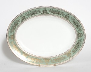 ウェッジウッド コロンビアセージグリーン オーバルプレート 39cm WEDGWOOD Columbia Sage Green 皿 お皿 食器 新生活応援