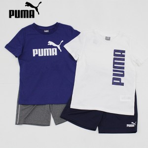 送料無料 アウトレット PUMA プーマ キッズ スポーツウェア Tシャツ＆ハーフパンツ 4点セット 夏 #846172 WP23