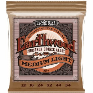 ERNIE BALL アコギ弦 フォスファーブロンズ EARTHWOOD 2146　MEDIUM LIGHT ゲージ 12-54