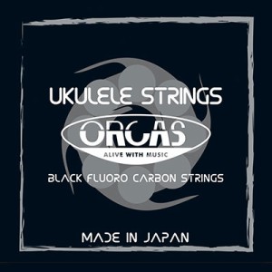 ORCAS フロロカーボン ウクレレ弦セット ソプラノウクレレ用 コンサートサイズ ハードゲージ（022〜023） OS-HARD カラー:ブラック