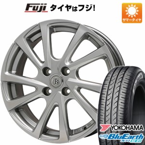 165/55R14 14インチ BRANDLE ブランドル E04 4.5J 4.50-14 YOKOHAMA ヨコハマ ブルーアース AE-01 サマータイヤ ホイール4本セット