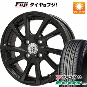 165/50R15 15インチ BRANDLE ブランドル E04B 4.5J 4.50-15 YOKOHAMA ヨコハマ エコス ES31 サマータイヤ ホイール4本セット