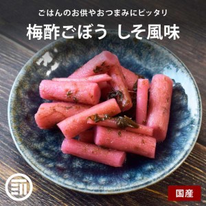 前田家 国産 梅酢ごぼう 80gx2袋 しそ風味 赤梅酢 梅酢 シャキシャキ食感 若ごぼう 早掘りごぼう 和歌山県産 梅 乳酸発酵 ご飯のお供 お