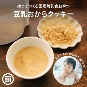 離乳食中期から 無添加 豆乳おからクッキーパウダー 100gx3袋 国産 練ってつくる 離乳食 粉末 国産豆乳 リュウホウ 米粉 おから 大豆 イ