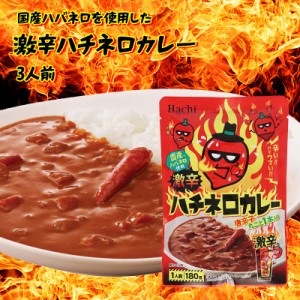 [前田家] 激辛ハチネロカレー (180g×3) 激辛スパイス ハバネロ 赤唐辛子 ルー レトルト 食品 簡単 お手軽 お徳用 家庭用 業務用 送料無