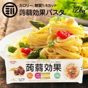 [前田家] こんにゃく 麺 パスタ 400g×3袋 蒟蒻効果 グルコナンマン入り カロリー 糖質 1/4カット 食物繊維1/2日分 スパゲッティ 乾麺 即