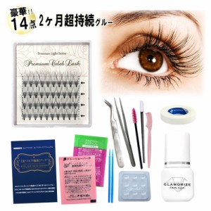 2ヶ月超持続グルー セレブラッシュ set 今すぐできる豪華14点セット 3mL 日本製グルー まつげエクステ　マツエクキット　エクステキット