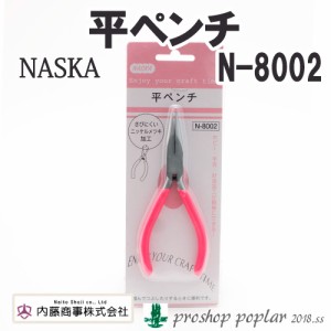 手芸 道具 内藤商事 N-8002 パペット 平ペンチ 1組  毛糸のポプラ