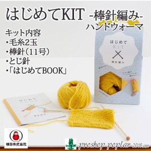 編み物 KIT ダルマイングス 01-874A はじめてKIT 棒針編み 1ケ 秋冬 手袋 毛糸のポプラ