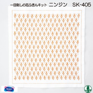 手芸 KIT オリムパス SK-405 ニンジン 1組 ふきん 毛糸のポプラ