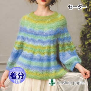 【秋冬】セーター【中級者】【編み物キット】 毛糸のポプラ