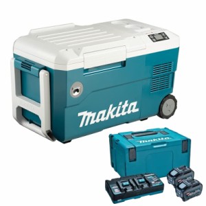 マキタ(makita) CW001GZ+A-72039 充電式冷温庫+パワーソースキットXGT6 ブルー 18V/40V/100V/シガーソケット【バッテリー/充電器セット】