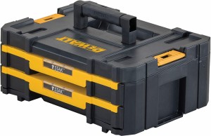 デウォルト(DEWALT) TSTAK 2段 チェスト 工具箱 収納ケース ツールボックス 引き出しタイプ 積み重ね収納 DWST17804