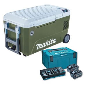 マキタ(makita) CW002GZO+A-74859 50L 充電式冷温庫+パワーソースキットXGT10 オリーブ 18V/40V/100V/シガーソケット【バッテリー/充電器