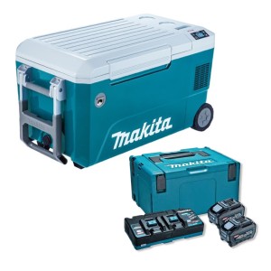 マキタ(makita) CW002GZ+A-74859 50L 充電式冷温庫+パワーソースキットXGT10 オリーブ 18V/40V/100V/シガーソケット【バッテリー/充電器