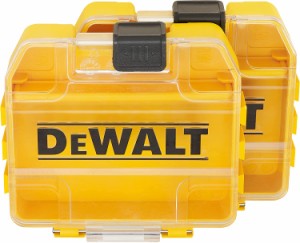 デウォルト(DEWALT) バルクタフケース (小) 2個セット 工具箱 収納ケース ツールボックス 小物入れ 透明蓋 DT70800-QZ