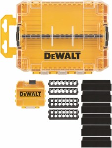 デウォルト(DEWALT) タフケース (中) オーガナイザー 工具箱 収納ケース ツールボックス 小物入れ 透明蓋 DT70802-QZ