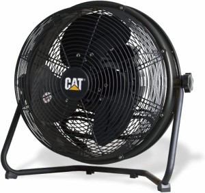 キャタピラー CAT 工場扇 35cm 業務用 扇風機 工業扇 送風機 壁掛け 床置き 屋外 静音 強力 大型 首振り EEMF-14S360BK ブラック