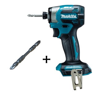 マキタ(makita) TD173DZ+TH-BT+2×85【オリジナルタフビットサービス】充電式インパクト 青 18V ゼロブレ【本体のみ】※