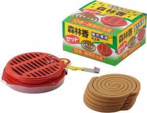 コダマ 森林香 10巻 携帯防虫器セット アウトドア・農作業