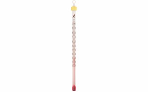 シンワ測定 棒状温度計 H-4S アルコール 0〜100℃ 15cm バラ 72748