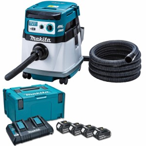 マキタ(makita) VC157DZ+A-67094 充電式集塵機 粉塵専用 集塵容量15L パワーソースキット2 18V+18V＝36V 無線連動AWS【バッテリー/充電器