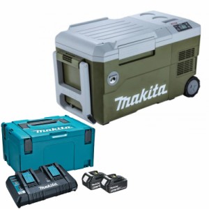 マキタ(makita) CW001GZO+A-61226 充電式冷温庫+パワーソースキット1 オリーブ 18V/40V/100V/シガーソケット【バッテリー/充電器セット】