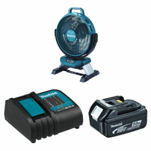 マキタ(makita) CF301DZ+BL1850B+DC18SD 青 充電式ファン 14.4V/18V 100V【バッテリー/充電器セット】