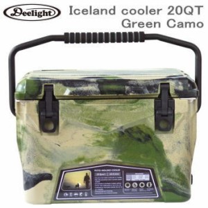 アイスランド クーラーボックス 20QT（18.9L）Deelight Iceland cooler 20QT-Green Camo ディーライト 送料無料